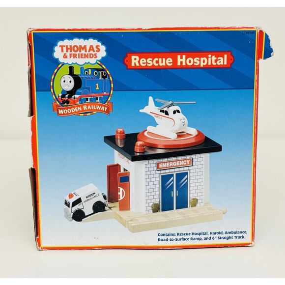 Rescue Hospital Thomas & Friends Wooden Railway LC99349 LN Complete w/ Box - Picture 12 of 15